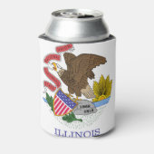 Illinois Flag Blikjeskoeler (Blikje Achterkant)