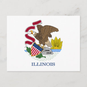 Illinois Flag Briefkaart