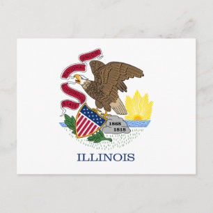 Illinois Flag Briefkaart