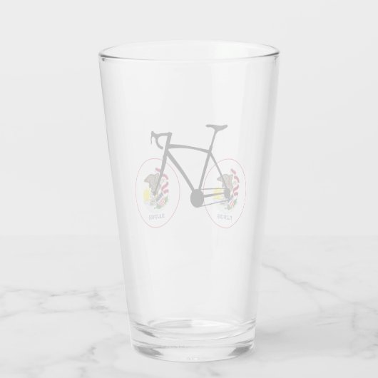 Illinois Flag Cycling Glas (Achterkant)