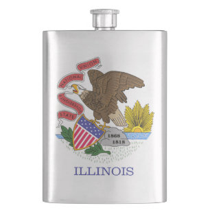 Illinois Flag Flacon