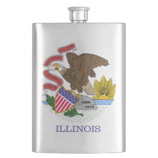 Illinois Flag Flacon