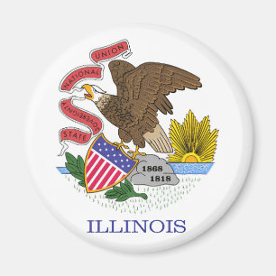 Illinois Flag Magneet