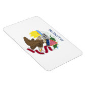 Illinois Flag Magneet (Rechterzijde)