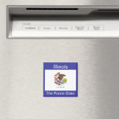 Illinois Flag Magnet Magneet (Insitu (Vaatwasser))