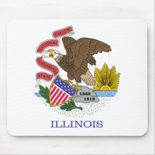 Illinois Flag Muismat