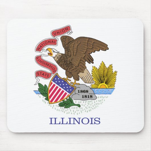 Illinois Flag Muismat (Voorkant)