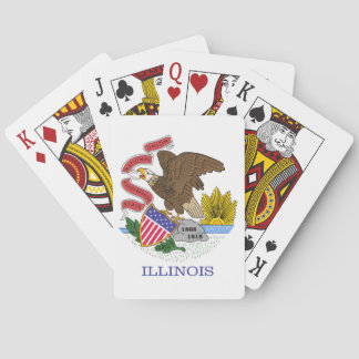 Illinois Flag Pokerkaarten