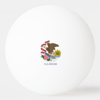 Illinois Flag Sierkussen Pingpongballen