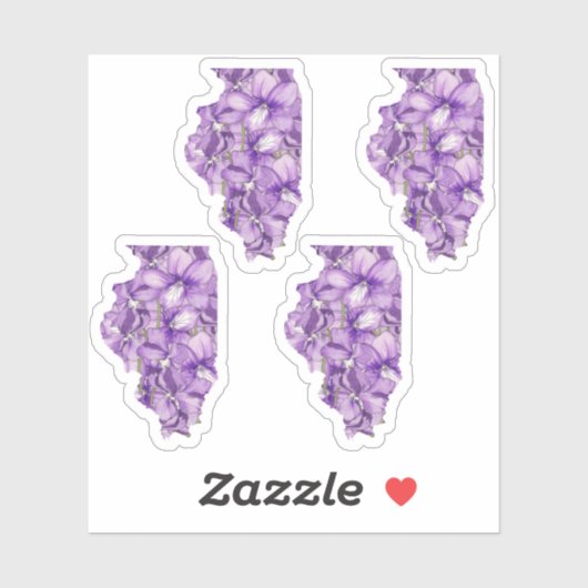 Illinois Flower Sticker (Vel)
