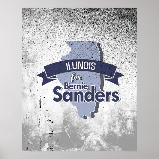 Illinois for Bernie Sanders Poster (Voorkant)