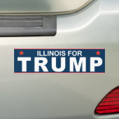 Illinois for Trump 2016 Bumpersticker (Op auto)
