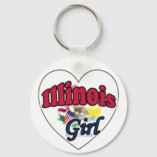 Illinois Girl Sleutelhanger