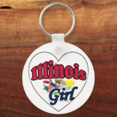 Illinois Girl Sleutelhanger (Voorkant)