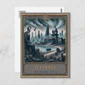 Illinois | Gotische kunst Briefkaart (Voorkant / Achterkant)