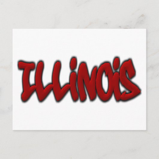 Illinois Graffiti Briefkaart (Voorkant)