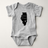 Illinois Home Grown State T-shirt (Voorkant)