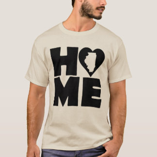 Illinois Home Heart State T-shirts