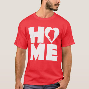Illinois Home Heart State Tee - shirts T-shirt