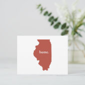 Illinois Home red Briefkaart (Staand voorkant)