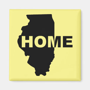 Illinois Home weg van Home Fridge Magnet Magneet