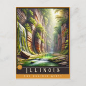 Illinois | hyperrealistisch Briefkaart (Voorkant)