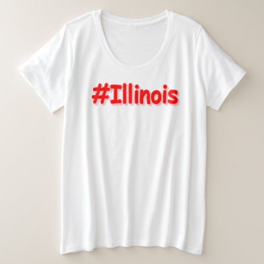 "#Illinois" Joli Design. Commandez dès maintenant (Design devant)
