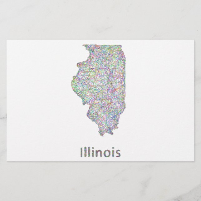 Illinois-kaart (Voorkant)