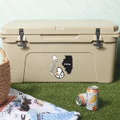 Illinois Love, 3 Designs, Stickers Die Cut (Glacière)