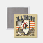 Illinois Magneet (Voorkant / Achterkant)