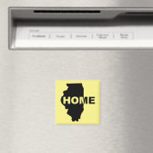 Illinois Maison loin de la maison Fridge Magnet (In Situ (Lave-vaisselle))
