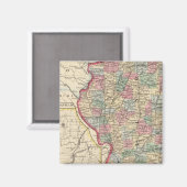 Illinois Map door Mitchell Magneet (Voorkant / Achterkant)