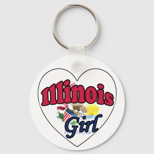 Illinois Meisje Sleutelhanger (Voorkant)