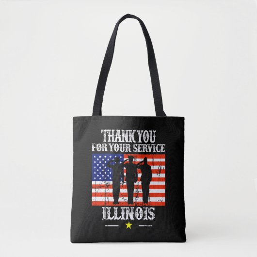 ILLINOIS mignon Sac fourre-tout étatique américain (Devant)