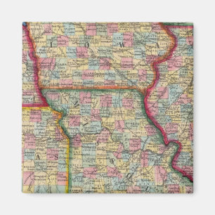 Illinois, Missouri, Iowa, Nebraska en Kansas Magneet