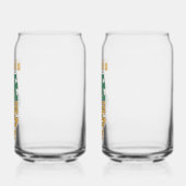 Illinois Nickname Word Art Blikvorm Glas (Achterkant)