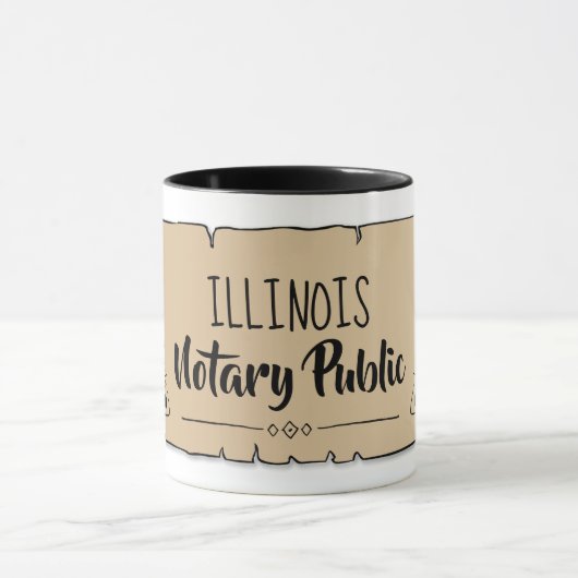 Illinois Notional Public Scroll Feather Quill Mok (Midden)