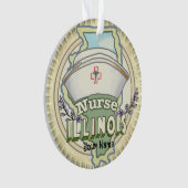 Illinois Nurse Ornament (voorkant)