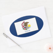 Illinois Ovale Sticker (Envelop)