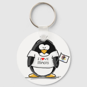 Illinois Penguin Sleutelhanger