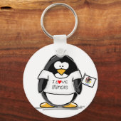 Illinois Penguin Sleutelhanger (Voorkant)