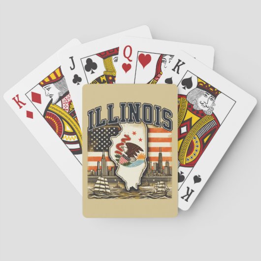 Illinois Pokerkaarten (Achterkant)