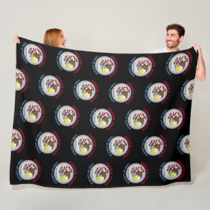 ILLINOIS PRAIRIE STATE FLAG FLEECE DEKEN