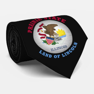 ILLINOIS PRAIRIE STATE FLAG STROPDAS