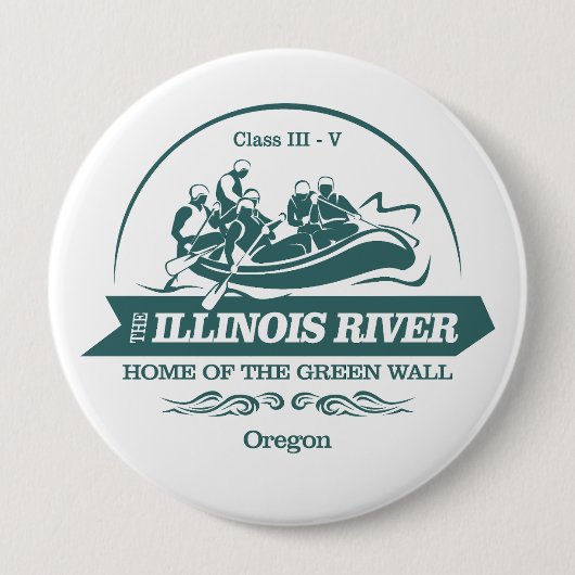 Illinois River (raften 2) Ronde Button 4,0 Cm (Voorkant)