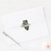 Illinois Ronde Sticker (Envelop)