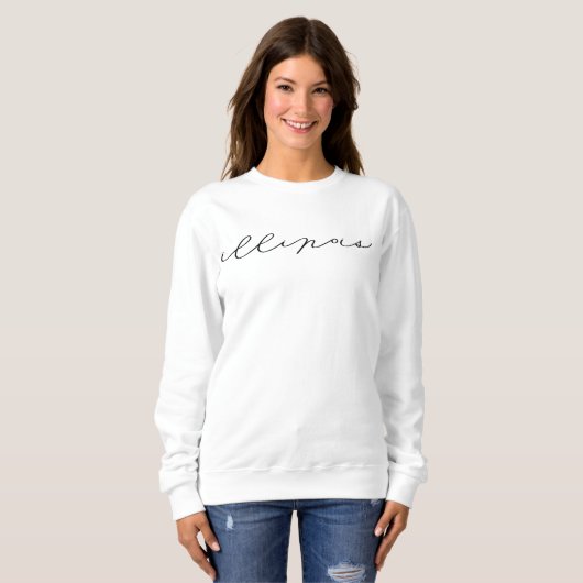 Illinois Script State Women's Sweatshirt (Voorkant volledig)