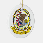 Illinois Seal Keramisch Ornament (Rechts)