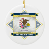 Illinois Seal Keramisch Ornament (Achterkant)