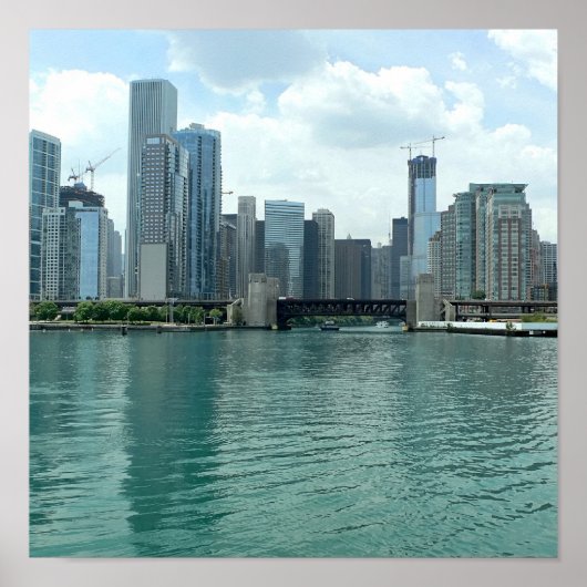 Illinois Skyline Poster (Voorkant)